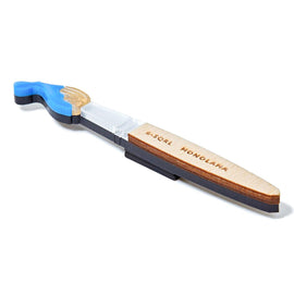 brooch paint brush blue - JOYasForYou