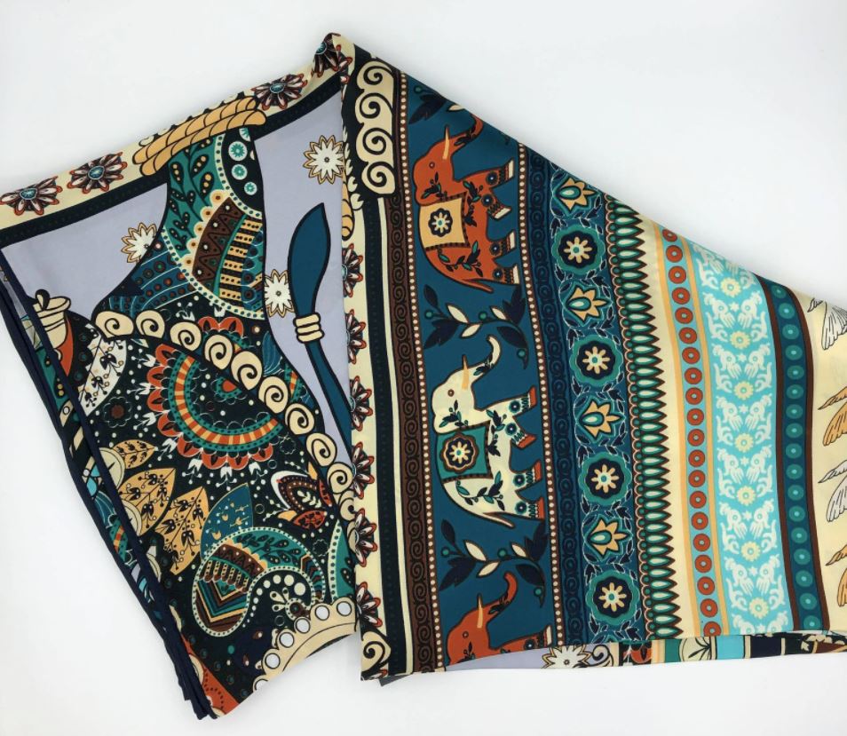 Elephant Silk Scarf for Women: Versatile Fashion Accessory