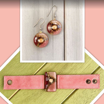burgundy jewelry sets
