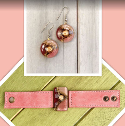 burgundy jewelry sets