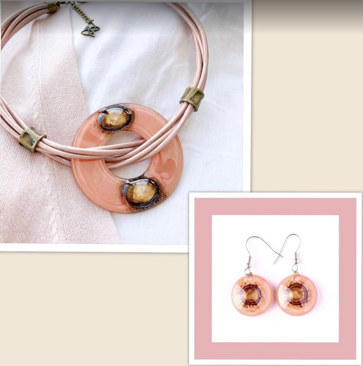 Cristalida Light Pink Jewelry Set
