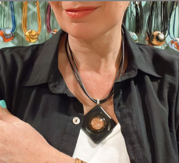 Cristalida Cairo Rhombus Necklace