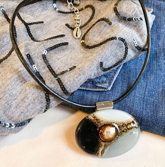 Cristalida Sicilia Fused Glass Necklace
