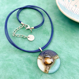 Cristalida Round Pendant Short Necklace -  Candy Necklace