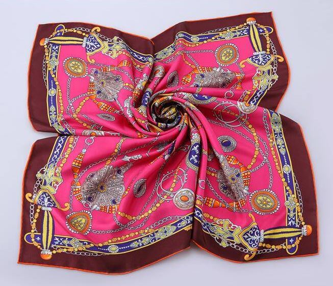 Fashion Pink Pure Silk Scarf - 0