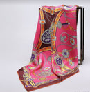 Fashion Pink Pure Silk Scarf-1