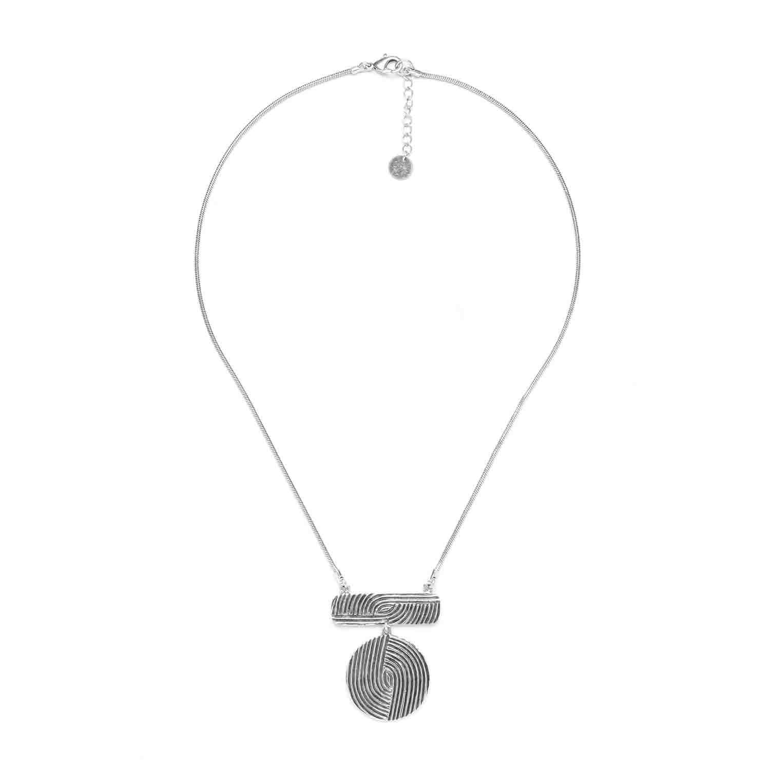 Ori Tao Infinity Pendant Necklace - French Brass Jewelry