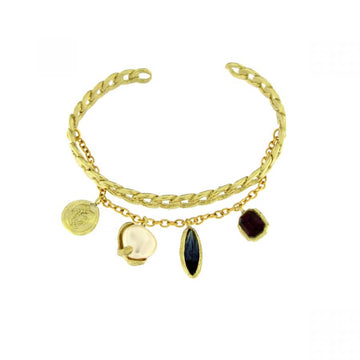 Kalliope Charm Cuff: Handcrafted Elegance from Greece - 0