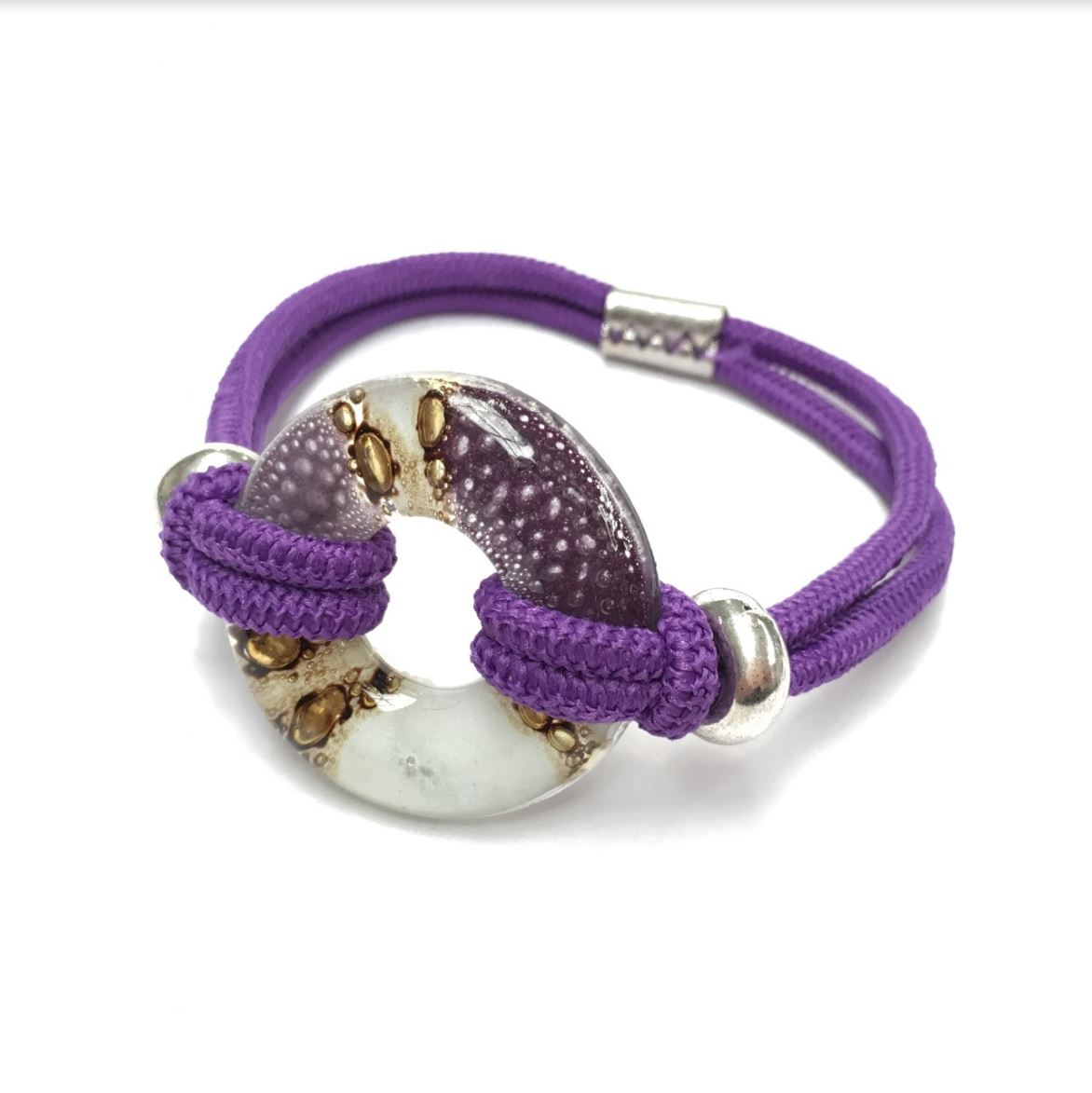 Cristalida  Stretch Bracelet / Bright Purple / Infinito Bracelet