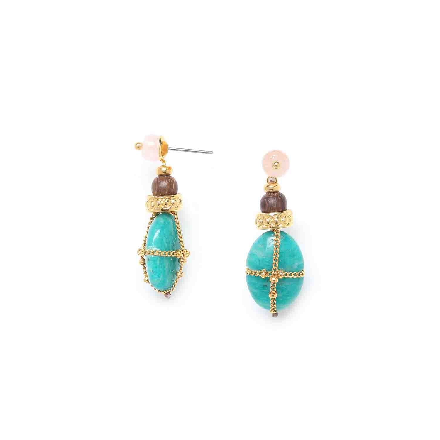 Nature Bijoux Amazonite Drop Dangles