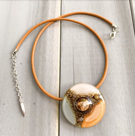 Cristalida Round Pendant Short Necklace / Mallorca