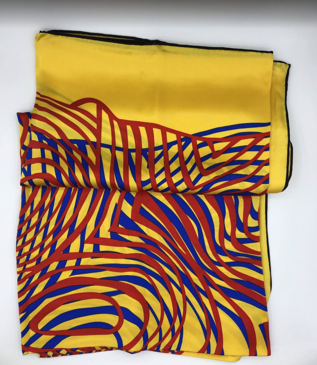Large Yellow Silk Scarf for Women | Versatile Fashion Accessory - 0