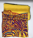 Large Yellow Silk Scarf for Women | Versatile Fashion Accessory-2
