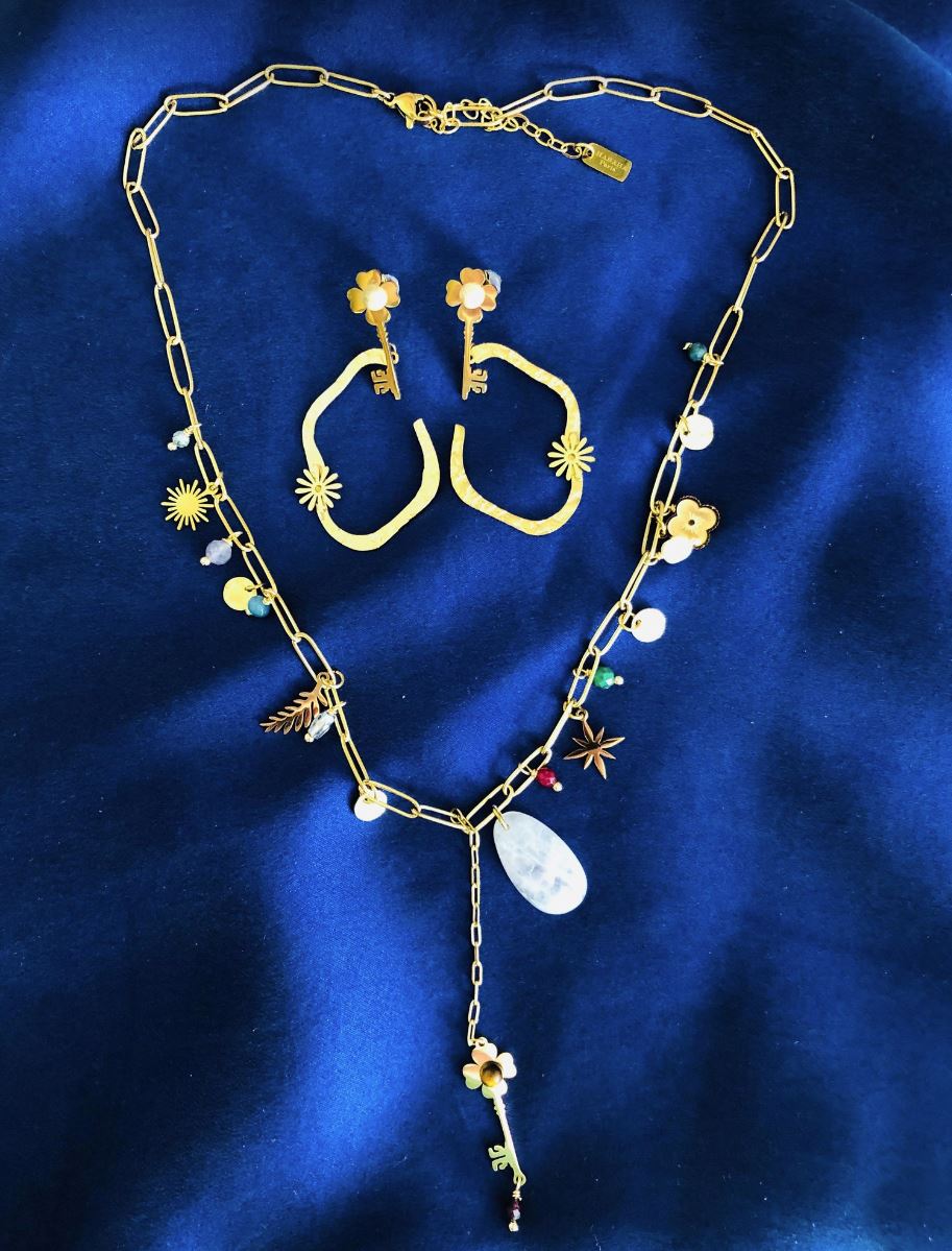 Habana Paris Set / Necklace, Earrings/ Jewelry Gifts For Her
