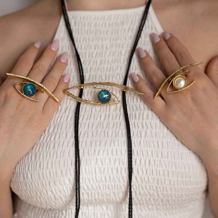 Kalliope Eye Ring: Greece Fashion Jewelry for Women