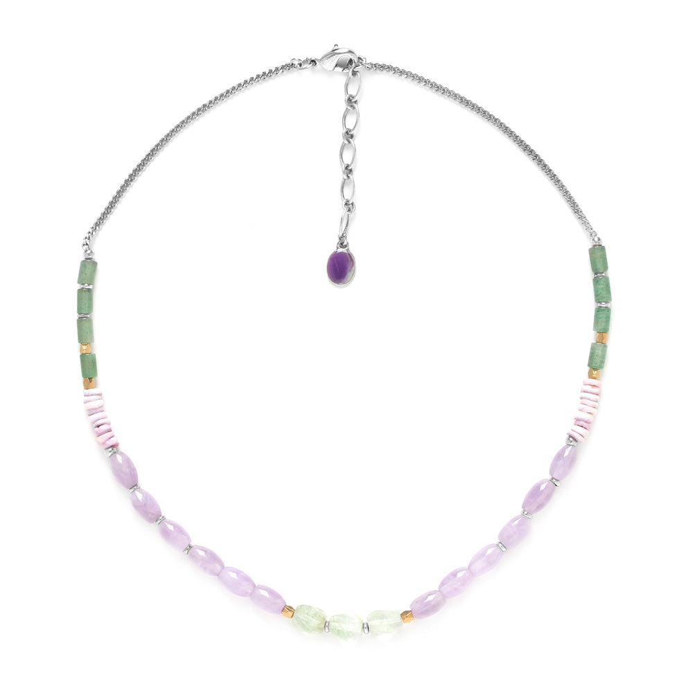 Cristalida, Nature Bijoux Purple Jewelry Set / Bracelet, Necklace