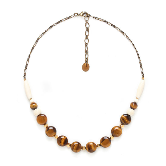 Nature Bijoux Tiger Eye Short Necklace