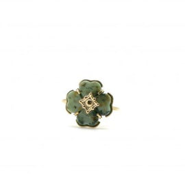 Habana Paris Flower Ring with African Turquoise