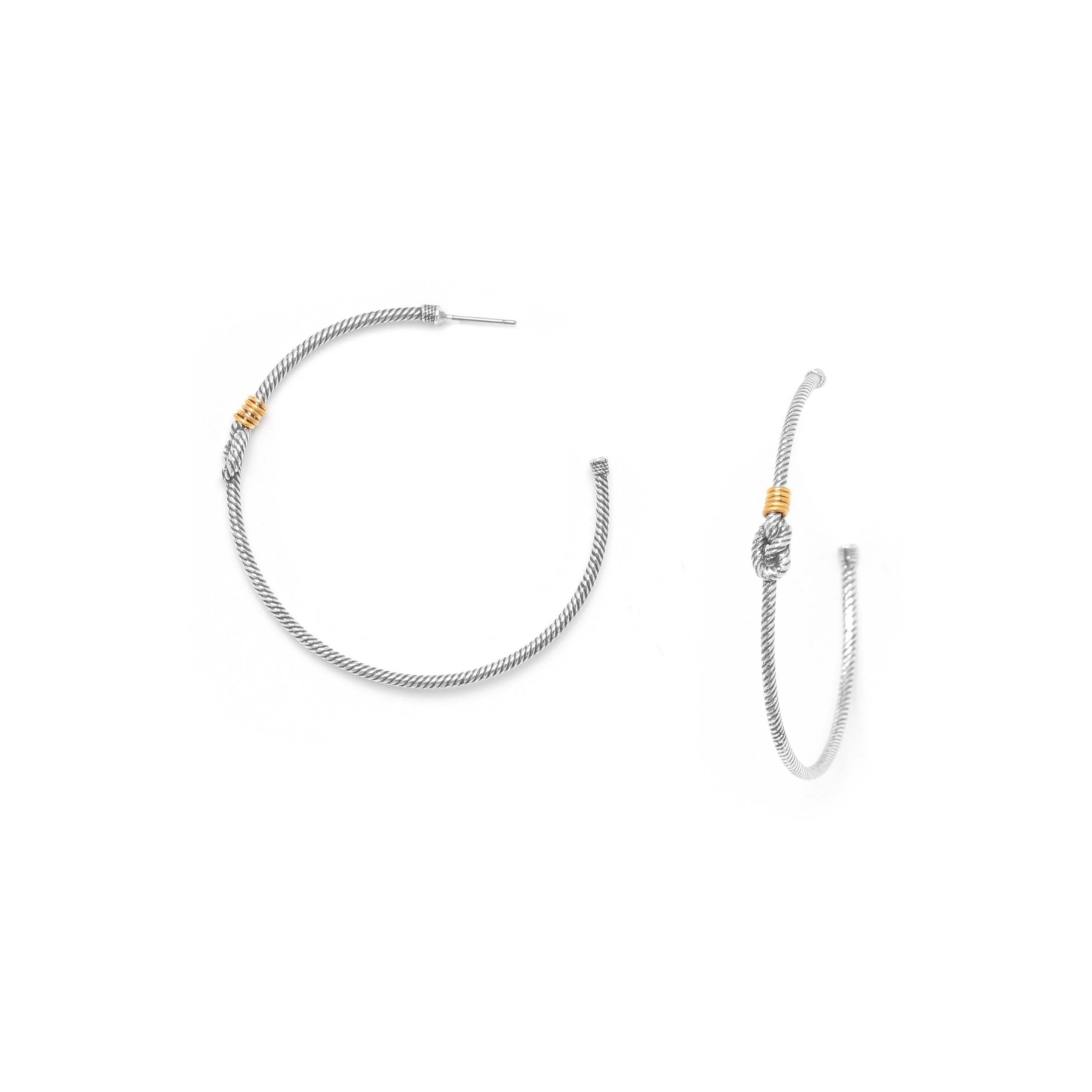 Ori Tao Large Hoop Earrings - La Marina Collection, French Jewelry