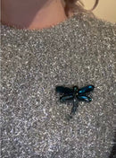 Moon C Blue Dragonfly Brooch-2