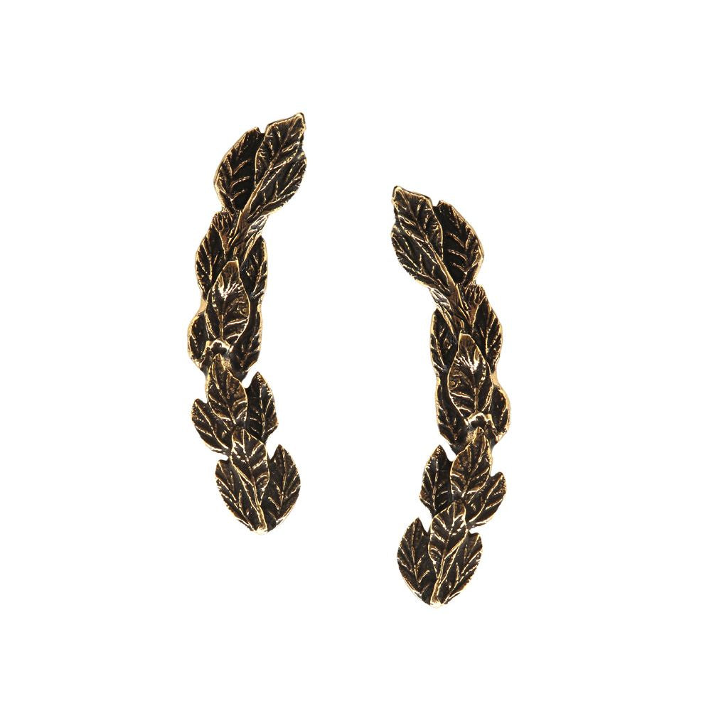 leaf cuff earrings