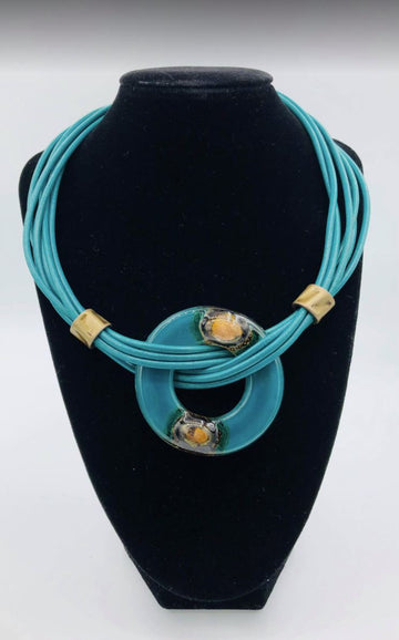 Cristalida Arya Donut Pendant Necklace - 0