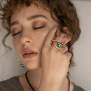 Kalliope Eye Ring: Greece Fashion Jewelry for Women-1