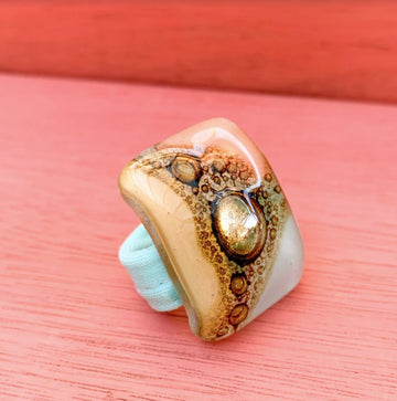 Cristalida Large Lycra Ring In Pastel Colors