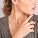 Ori Tao Large Hoop Earrings - La Marina Collection, French Jewelry-3