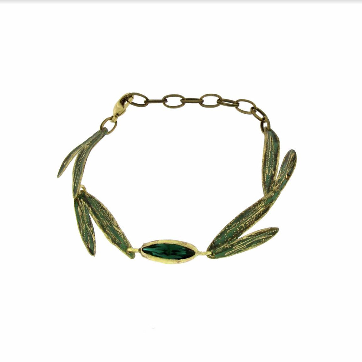 Kalliope Emerald Green Swarovski Bracelet | Made in Greece