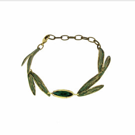 Kalliope Emerald Green Swarovski Bracelet | Made in Greece