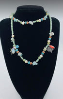 Moon C Green Necklace Bracelet, 2 In 1-4