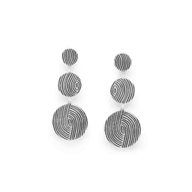 Ori Tao Infinity Long Discs Earrings - French Brass Jewelry