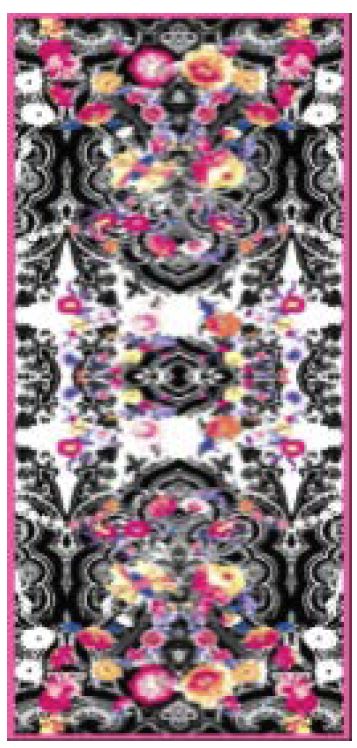 Chic Silk Georgette Flower Long Scarf | Versatile Fashion Accessory