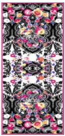 Chic Silk Georgette Flower Long Scarf | Versatile Fashion Accessory-4