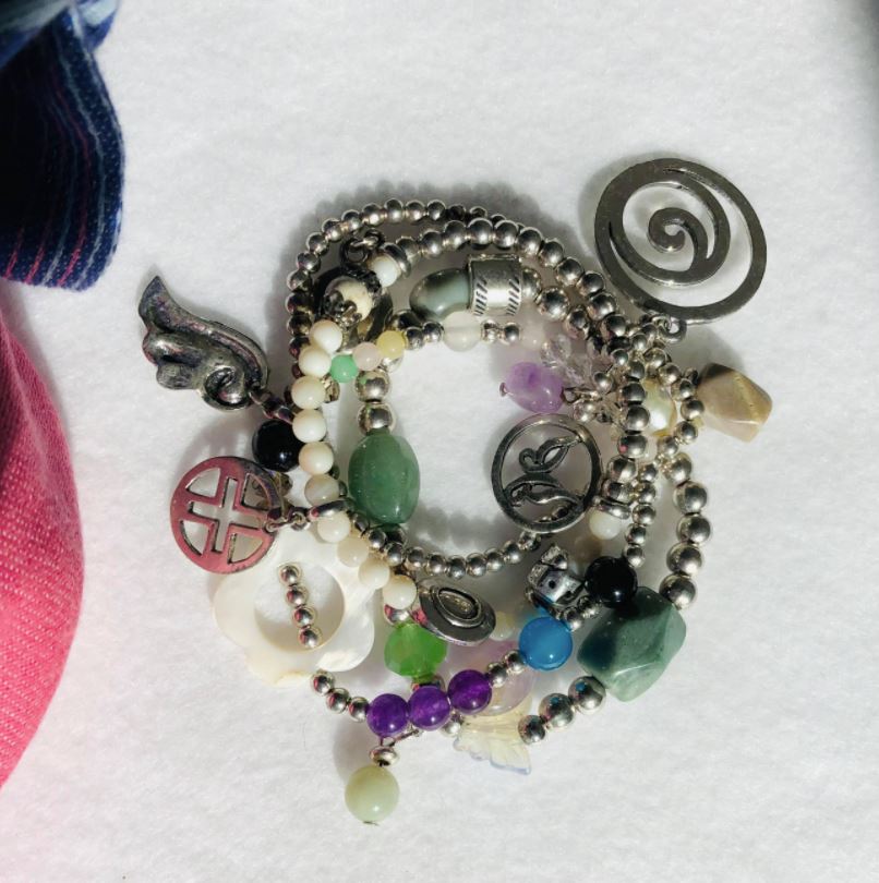 Moon C Charm Bracelet For Women / Boho Style