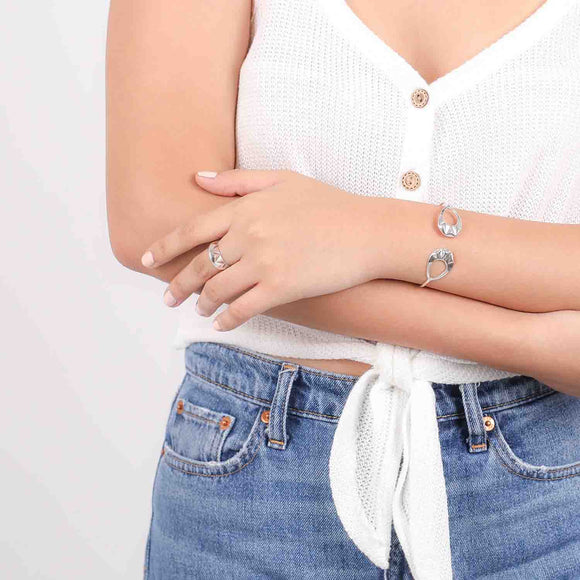 Ori Tao 2 Rings Thin Bracelet / Rokia