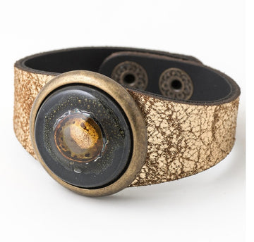 paris gold black bracelet - 0