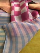 Chic Silk Georgette Long Scarf | Versatile Fashion Accessory-4