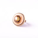 Cristalida Pink Large Ring / Fused Glass, Metal-1