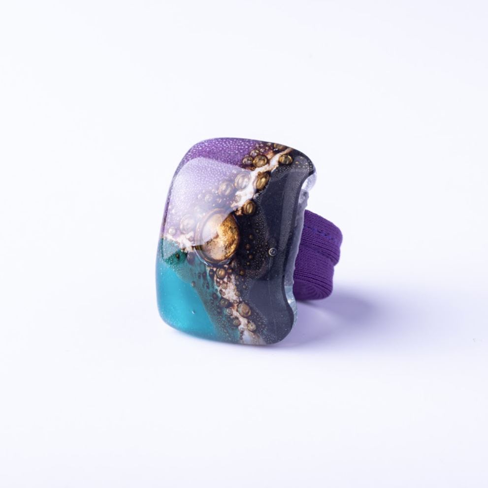 Cristalida All Sizes Fashion Ring / Purple Ring