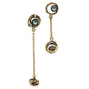 Alcozer Satellite Earrings, Asymmetrical Pearl Earrings-1