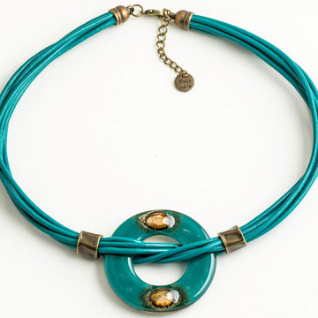 Cristalida Arya Donut Pendant Necklace