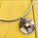 Cristalida Grey Short Necklace/ Candy Pendant Necklace-2