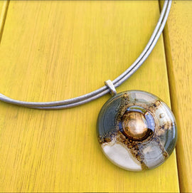 Cristalida Grey Short Necklace/ Candy Pendant Necklace - 0