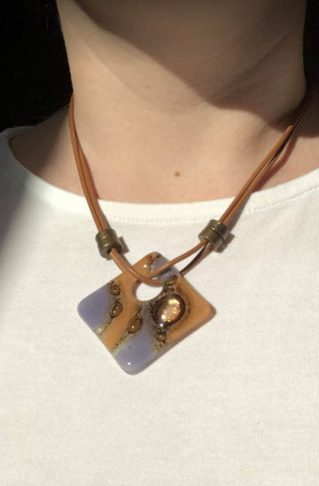 Cristalida Bahia Fused Glass Necklace - 0
