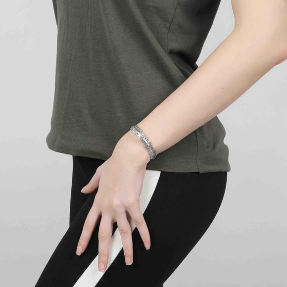 costume jewelry set fern leaf necklace bracelet ring - JOYasForYou