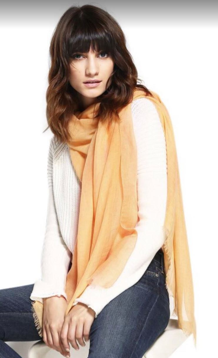 Summer Essential: Lightweight Peach Modal Scarf | Breathable & Stylish