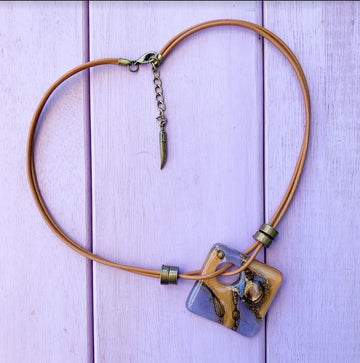 Cristalida Bahia Fused Glass Necklace