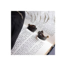 Kalliope Grey Swarovski Hoop Earrings | Greek Crafted-4